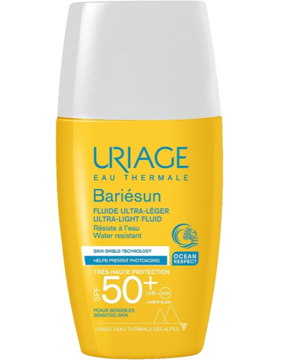 Uriage Bariésun SPF50+ Ultra Light Fluid Защитная жидкость для лица SPF50+ 30ml