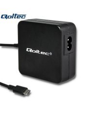 Qoltec 50135 Универсальное 65W / 20V / 3.25A AC Автоматическая Сетевая зарядка c USB C Kоннекторам