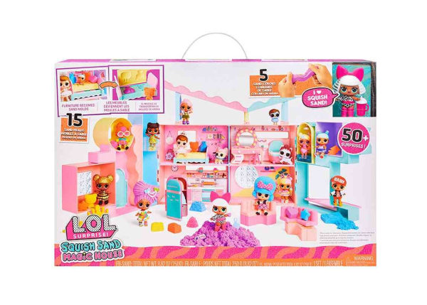 L.O.L. Surprise Squish Sand Magic House with Tot MGA Кукла с домиком и аксессуарами