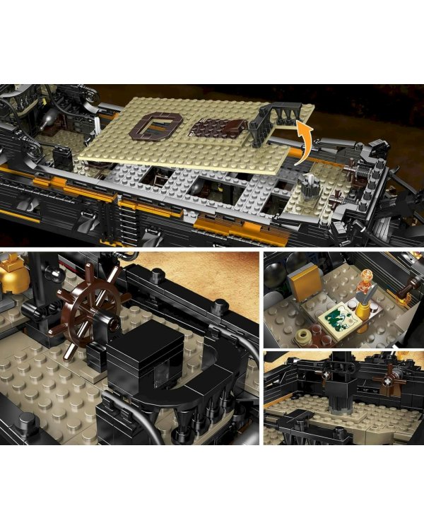 RoGer Пиратский Корабль Конструктор Black Pearl 3180шт