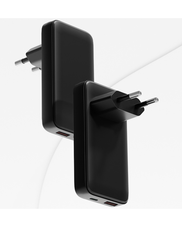 Qualo QLS-GN-US-AC-45-01 GaN Ultra Slim Зарядное устройство USB-C / 45W