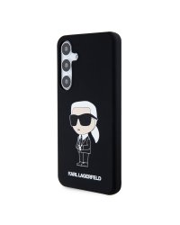 Karl Lagerfeld Liquid Silicone Ikonik NFT Case Защитный чехол для Samsung Galaxy S24+ / чёрный