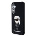 Karl Lagerfeld Liquid Silicone Ikonik NFT Case Защитный чехол для Samsung Galaxy S24+ / чёрный