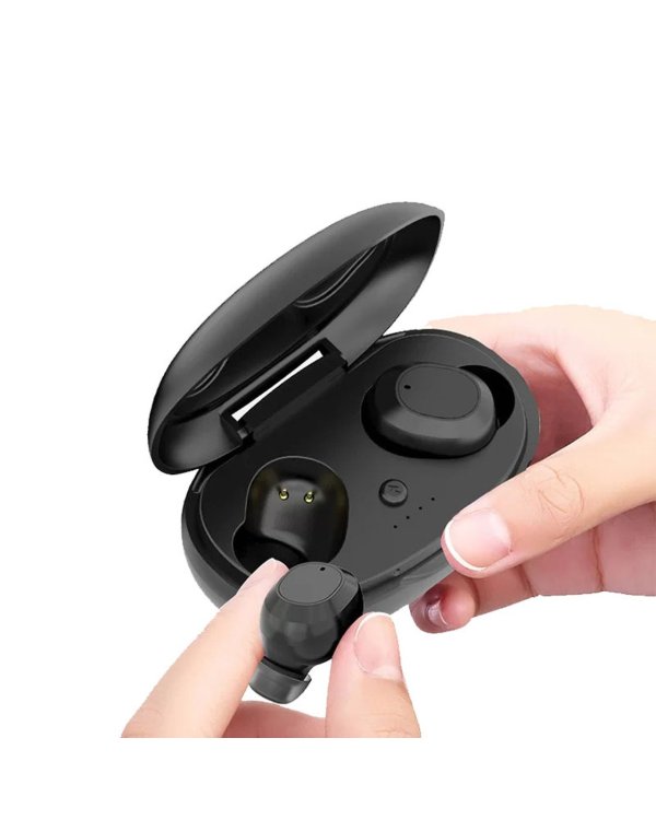 Devia TWS Joy A1 Earphones Bluetooth 5.0 Стерео Гарнитура с Микрофоном + Wireless Чехол черный