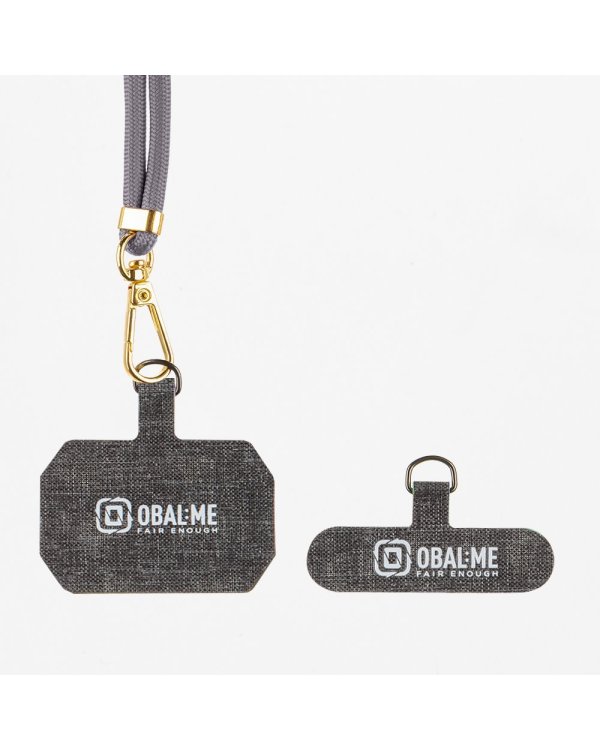 OBAL:ME NeckTag Allure Rope Ремешок на шею для телефонов / тёмно серый