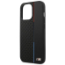 BMW Коллекция M BMHCP13XTRTBK Back Case Кожанный Чехол для телефона Apple iPhone 13 Pro Max Черный