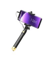 Blun Selfie Stick штатив с проводом 3.5 мм Черный