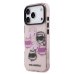 Karl Lagerfeld IML Multi K&CH Heads Case Защитный чехол для iPhone 17 Pro / розовый