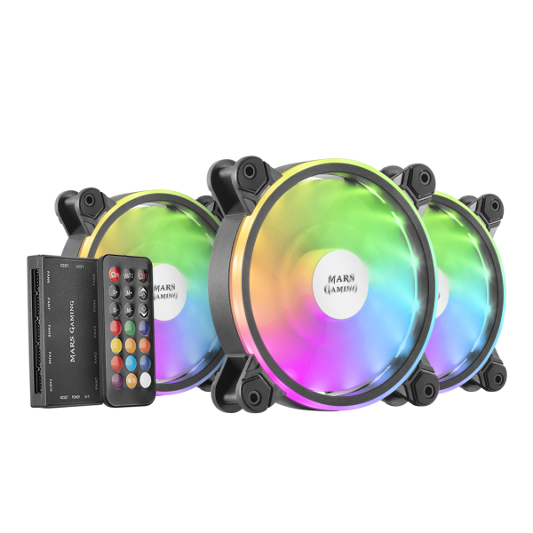 Mars Gaming MFXKIT ARGB 12cm Комплект кулеров для компьютера с дистанционным управлением
