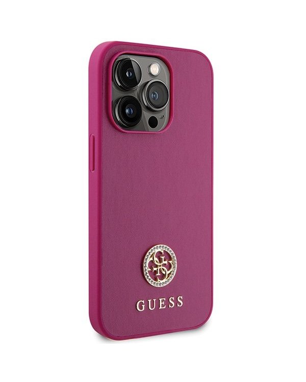 Guess Strass Metal Logo Back Case Защитный Чехол для Apple iPhone 15 Pro Max