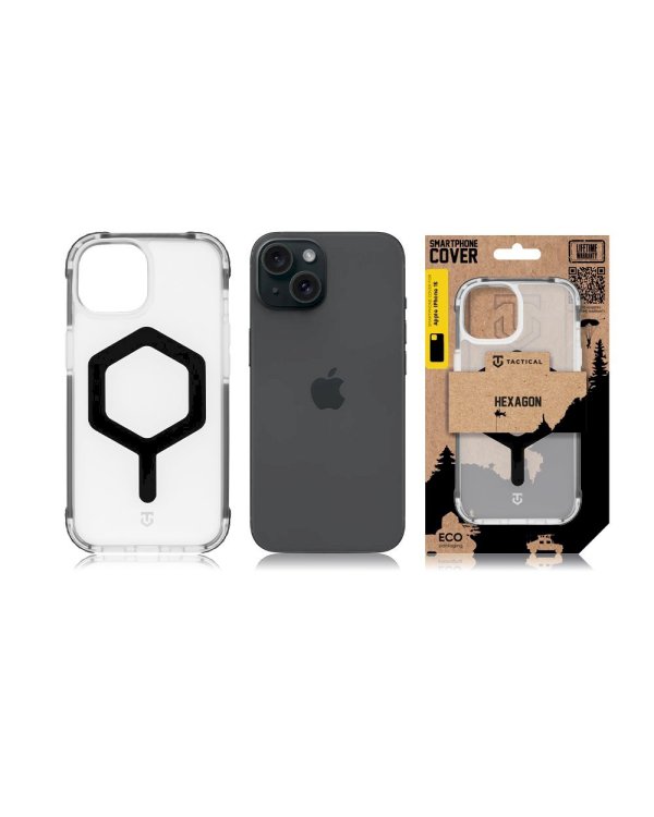 Tactical MagForce Hexagon Cover Защитный чехол для Apple iPhone 15 / чёрный