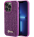 Guess PU Disco Script Metal Case Защитный Чехол для Apple iPhone 15 Pro Max