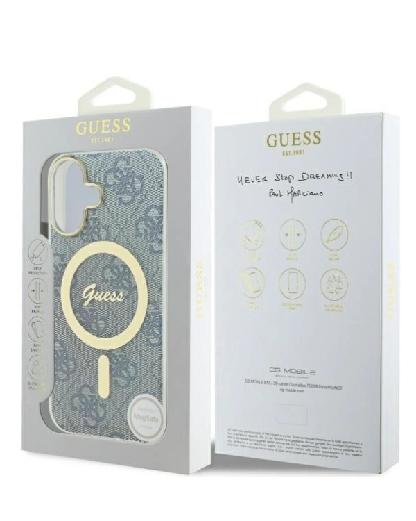 Guess IML 4G MagSafe Защитный Чехол для Apple iPhone 16