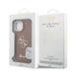 Guess PU Grained 4G Logo Stand Camera Frame Case Защитный чехол для iPhone 13 / коричневый
