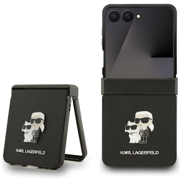 Karl Lagerfeld PU Saffiano Karl and Choupette Case Чехол для Samsung Galaxy Z Flip7