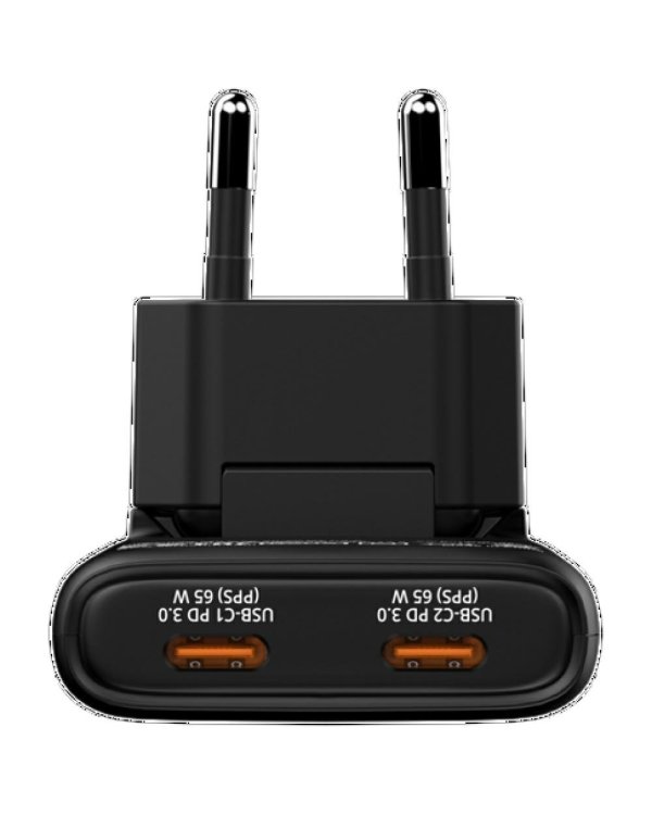 Verbatim Fold n Go Сетевой зарядное устройство USB-C / 65W / черный