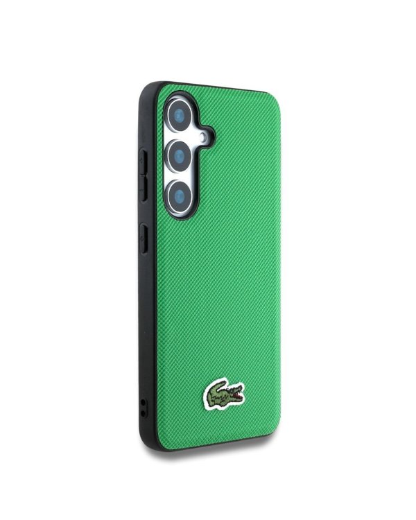Lacoste Iconic Petit Pique Woven Logo MagSafe Case Чехол для Samsung Galaxy S25