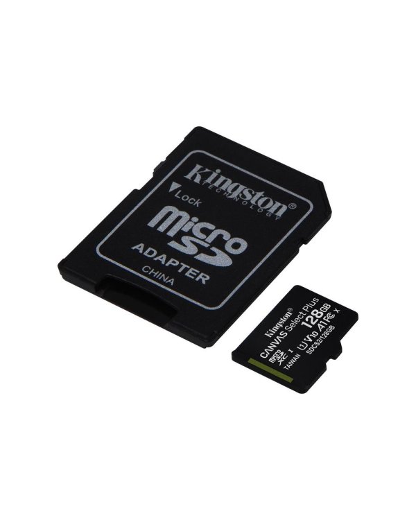 Kingston Canvas Select Plus Карта Памяти microSDXC / 128GB / 100 MB/s + Адаптер