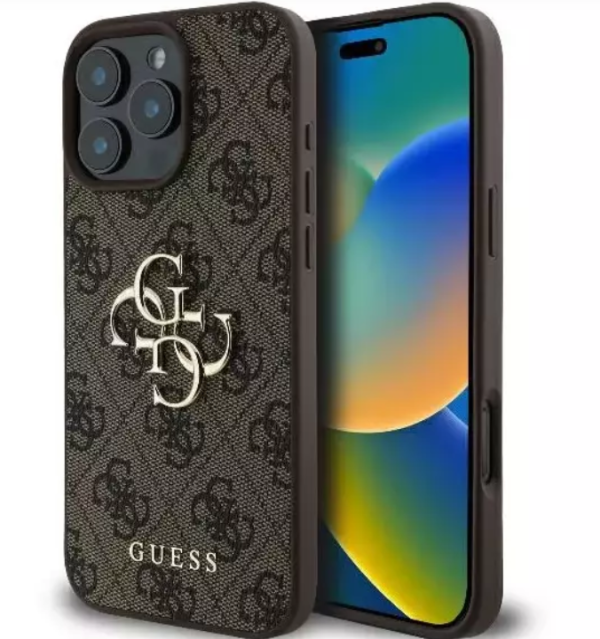 Guess 4G Big Logo Case Защитный Чехол для Apple iPhone 16 Pro Max Guess 4G Big Logo Case Защитный Чехол для Apple iPhone 16 Pro Max