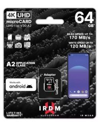 Goodram 64GB IRDM MicroSDXC Карта памяти + Адаптер
