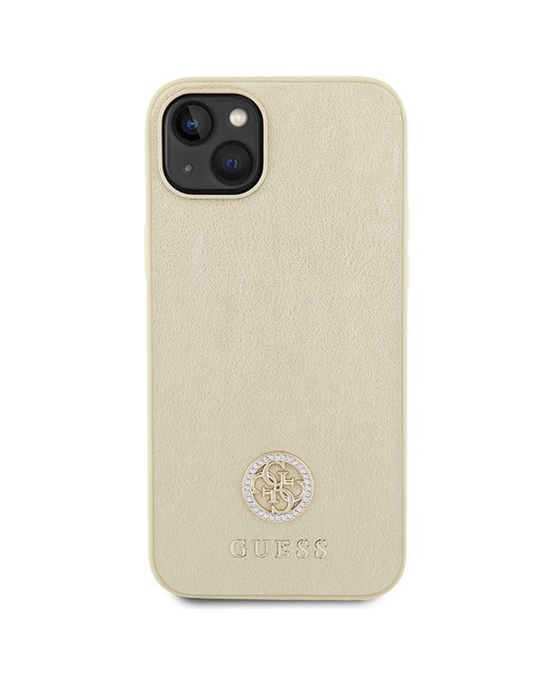 Guess Strass Metal Logo Back Case Защитный Чехол для Apple iPhone 15