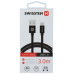 Swissten Textile Универсальный Quick Charge 3.1 USB-C USB Кабель данных 3м