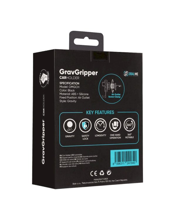 OBAL:ME GravGripper Car Holder Автомобильный держатель / чёрный