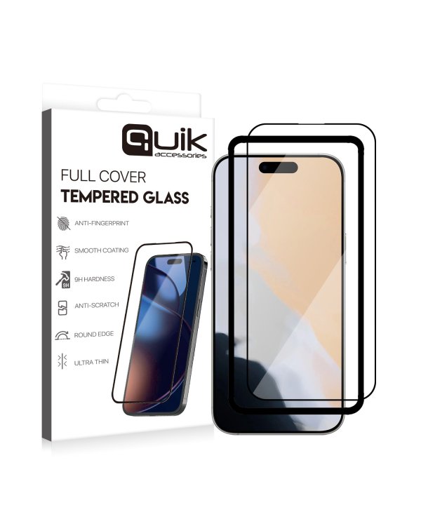Quik Accessories Full Cover Tempered Glass Защитное Стекло для Apple iPhone 17 Air