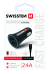 Swissten Автомобильная зарядка 12 - 24V / 1A+ 2.1A + кабель Lightning 1.2m