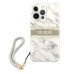 Guess GUHCP13LKMABGR Marble Strap Back Case Чехол для Apple iPhone 13 / 13 Pro Серый