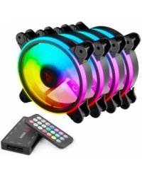 Savio FAN-01 Комплект Кулеры 4шт. / 120mm / ARGB
