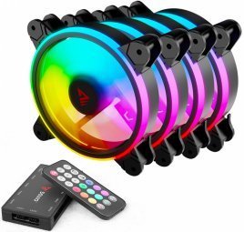 Savio FAN-01 Комплект Кулеры 4шт. / 120mm / ARGB