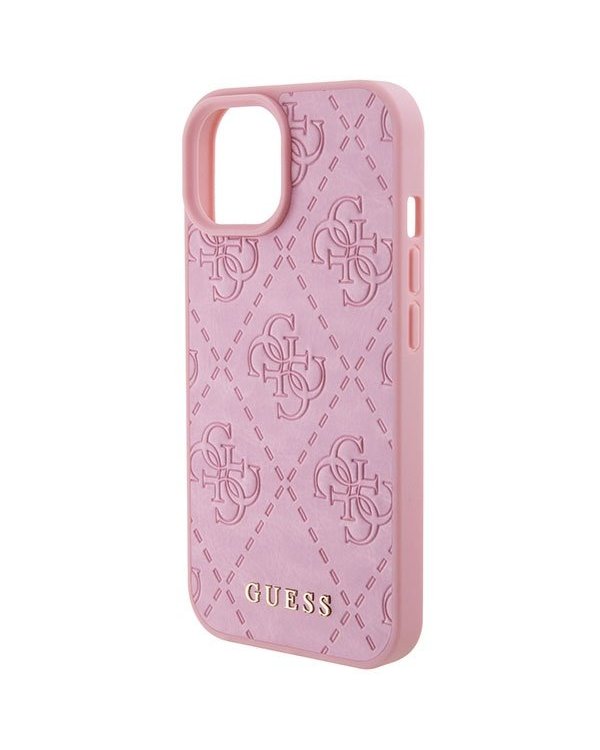 Guess Leather 4G Stamped Back Case Защитный Чехол для Apple iPhone 15