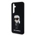 Karl Lagerfeld Liquid Silicone Ikonik NFT Case Защитный чехол для Samsung Galaxy S24+ / чёрный