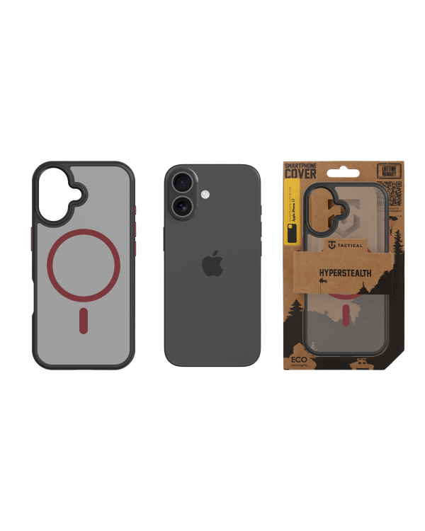 Дополнительное изображение книги «Tactical MagForce Hyperstealth 2.0 Cover Защитный чехол для iPhone 17 / чёрный/красный»