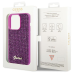 Guess PU Disco Script Metal Case Защитный Чехол для Apple iPhone 15