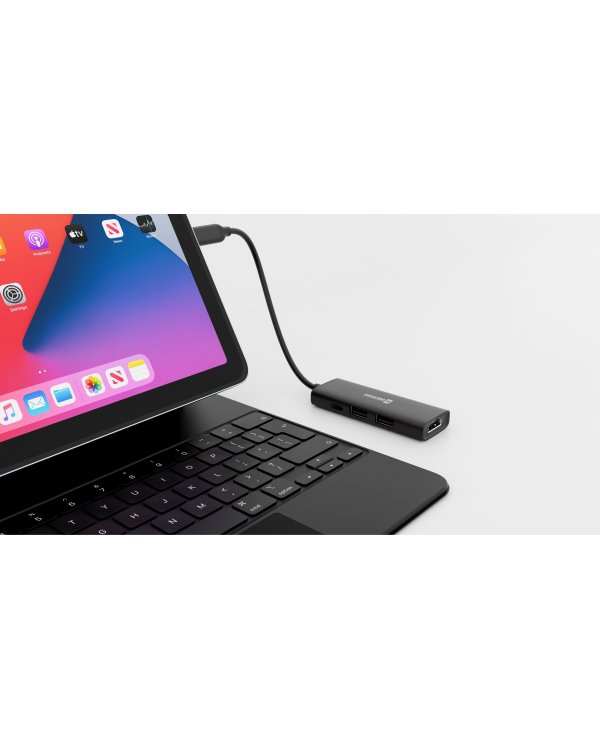 Swissten 4in1 USB-C Hub Многопортовая док-станция 100W / HDMI 4K / 2x USB-A