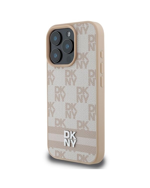 DKNY Checkered Pattern & Printed Stripes Защитный Чехол для Apple iPhone 16 Pro Max