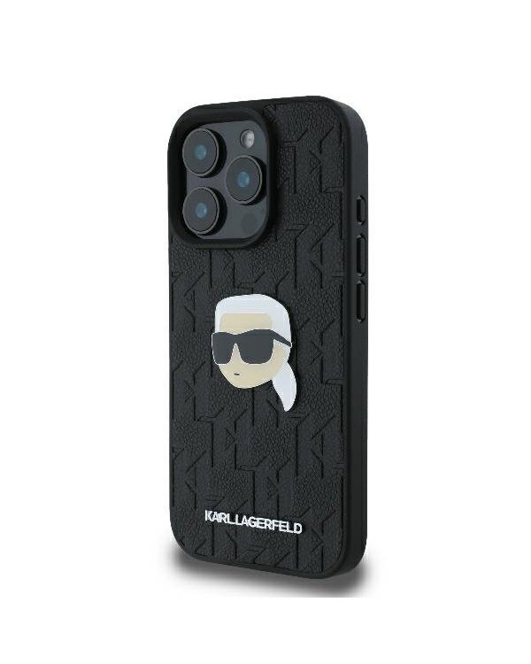 Karl Lagerfeld Monogram Karl Head Pin Защитный Чехол для Apple iPhone 16 Pro