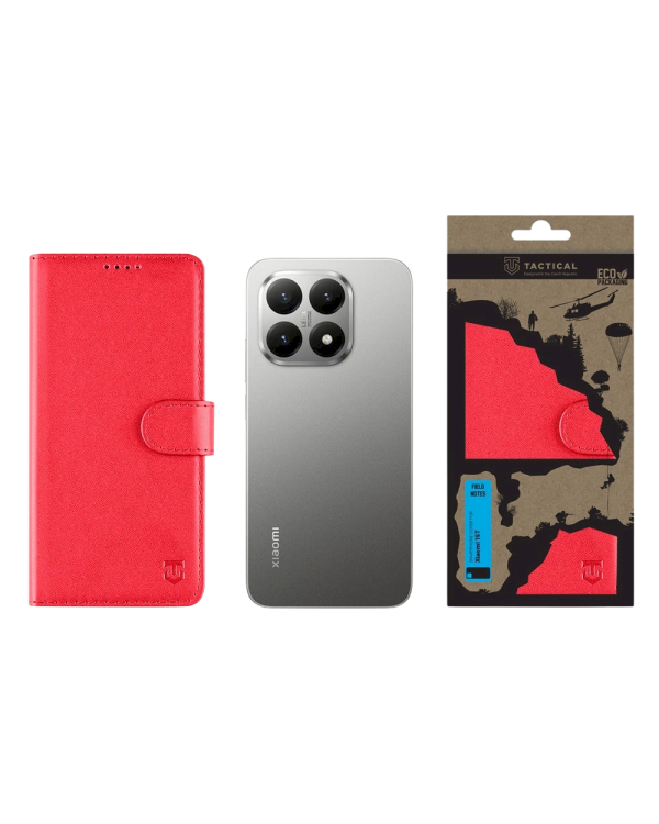 Tactical Field Notes Cover Защитный чехол для Xiaomi 15T / красный