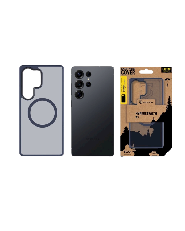 Дополнительное изображение книги «Tactical MagForce Hyperstealth Cover Защитный чехол для Samsung Galaxy S25 Ultra / тёмно-синий»