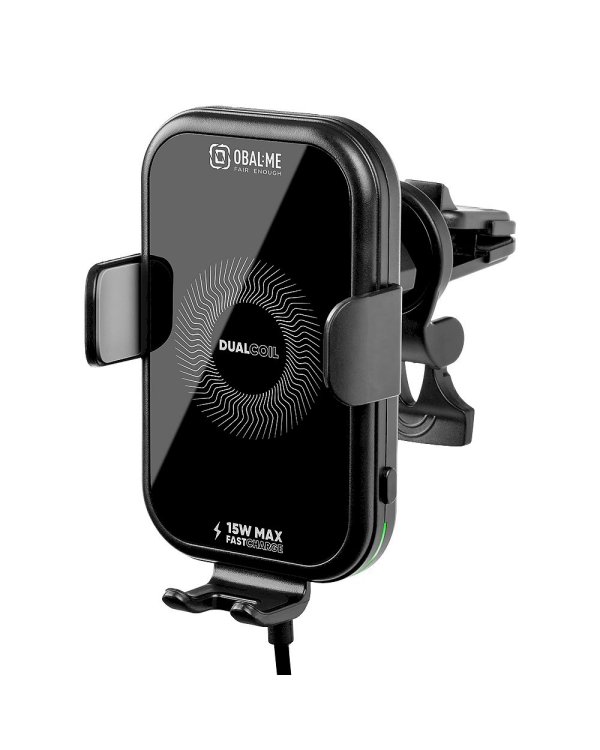 OBAL:ME GravCharger Wireless Charging Car Holder Автомобильный держатель с беспроводной зарядкой 15W / чёрный