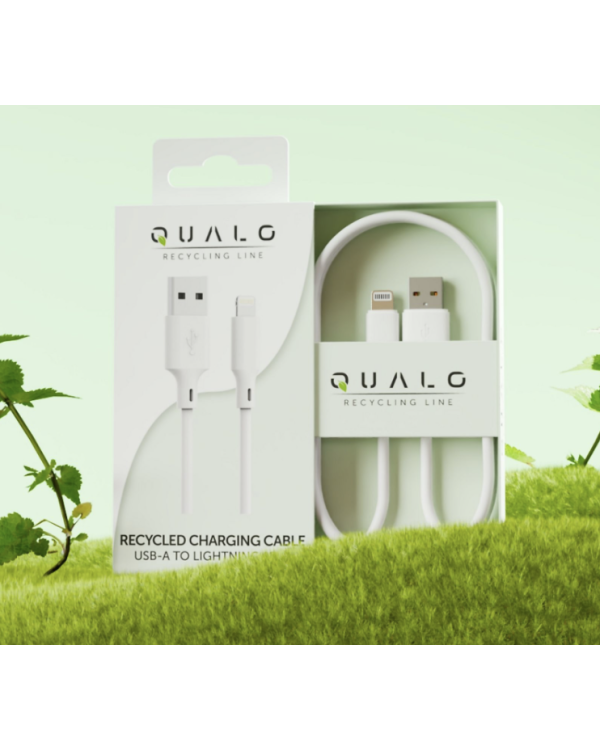Qualo QRC-AL-00 Recycling Кабель USB-A - Lightning 1.5m / 12W / белый