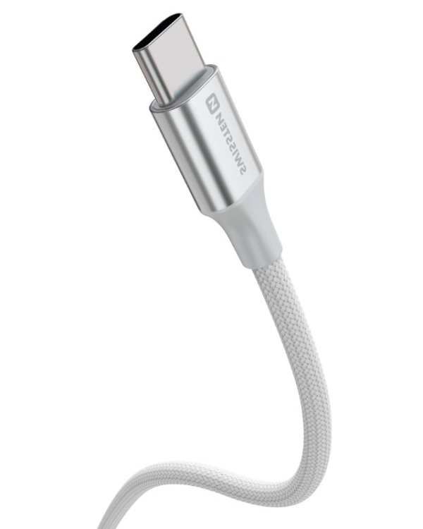 Swissten Textile II USB-C - USB-C Kабель для передачи данных и зарядки 1.5m