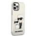 Karl Lagerfeld IML Glitter Karl and Choupette NFT Защитный чехол для iPhone 12/12 Pro / прозрачный