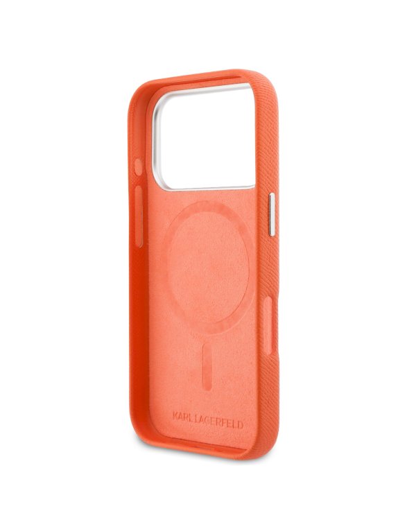 Karl Lagerfeld PU Karl and Choupette Heads Pins MagSafe Case Чехол для Apple iPhone 17 Pro