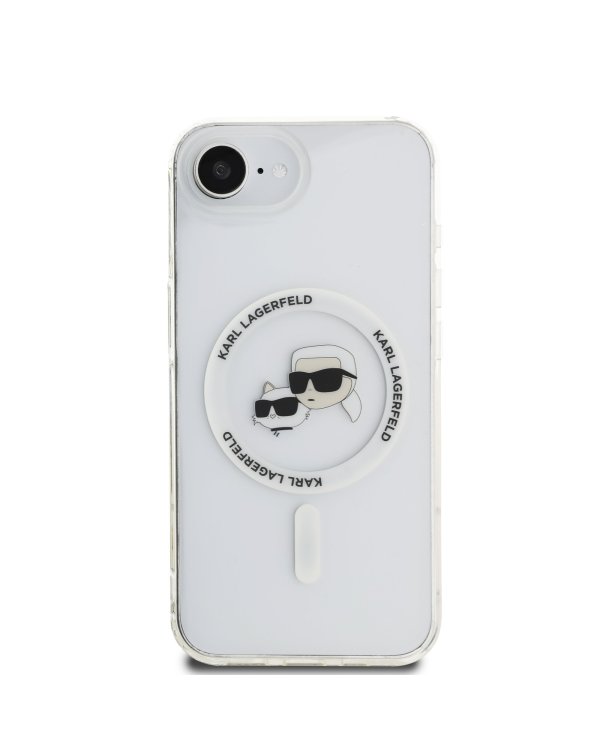 Karl Lagerfeld IML K&CH Heads Metal Frame MagSafe Case Чехол для Apple iPhone 16e