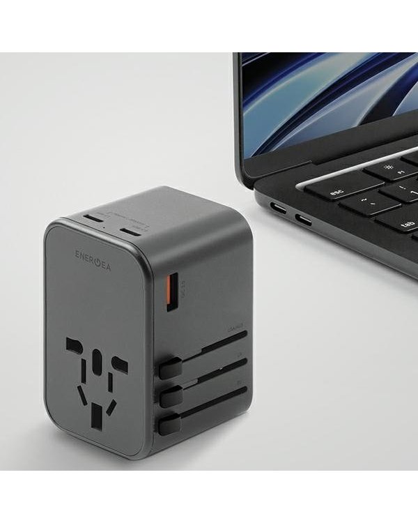 Energea TravelWorld GaN65 USB-C PD 65 Вт + универсальный адаптер PPS 55 Вт
