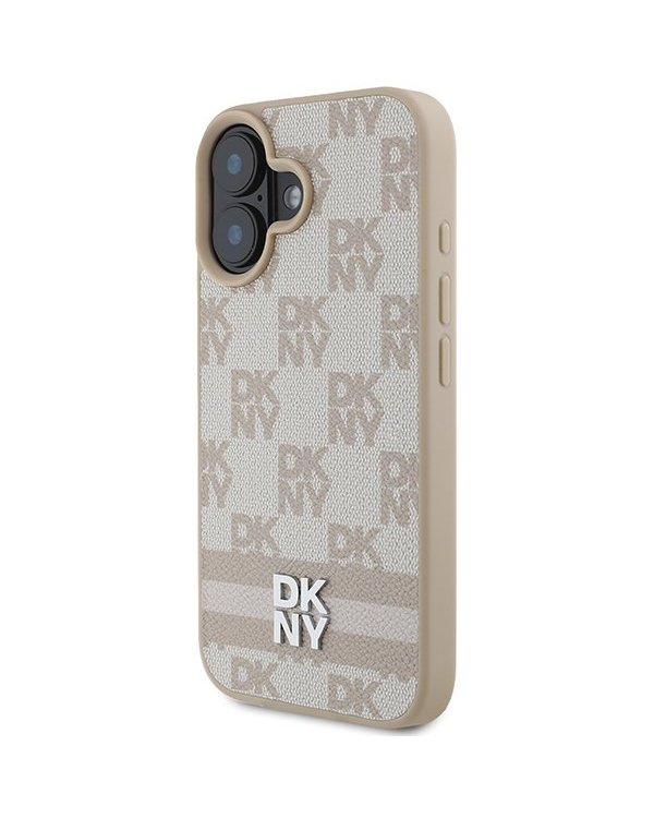 DKNY Checkered Pattern & Printed Stripes Защитный Чехол для Apple iPhone 16
