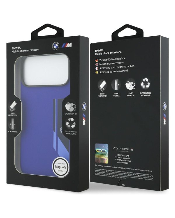 BMW M Silicon Vertical Logo MagSafe Case Защитный Чехол для Apple iPhone 17 Pro Max